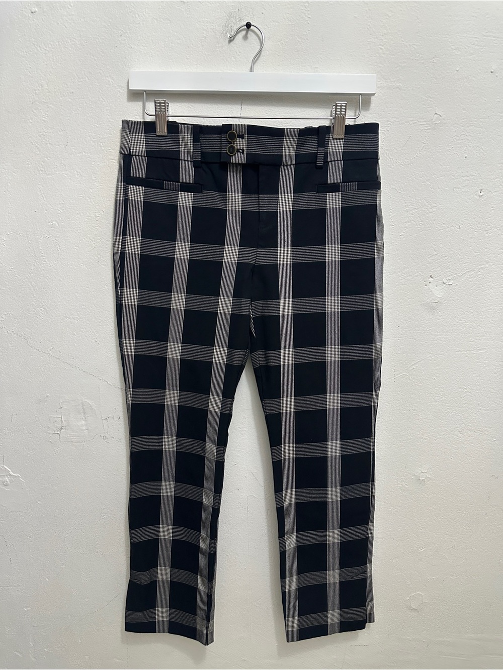 Anthropologie The Essential Slim Plaid Pants Women’s 4